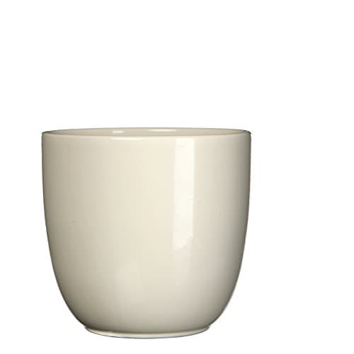 Mica Decorations 144706 planter ceramic for indoor use, Ceramic, cream, 31 x 31 x 28.5 cm