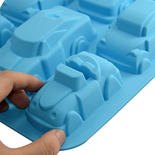 Snowwer Silicone Cars Jello Chocolate Pudding Baking Mould Cake Decoration DIY Tool