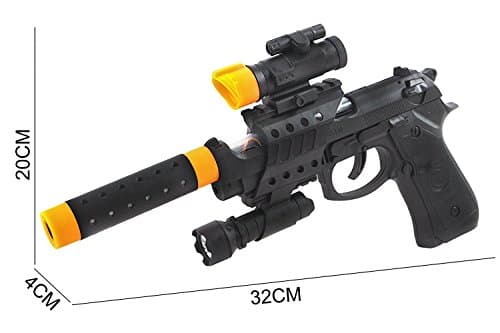 Tactical Black Desert Eagle Toy Army Solider Looks Real Pistol Gun For Kids