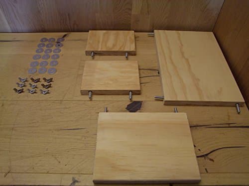 The Wood – Hamster Man's _ 76: Set of 4 Boards Seat Boards Mäusesitz in Sea Pine Board Plates Ideal for Indoor Use.