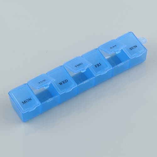 Misswonder 7 Day Tablet Pill Box Holder Weekly Medicine Storage Organizer Container Case