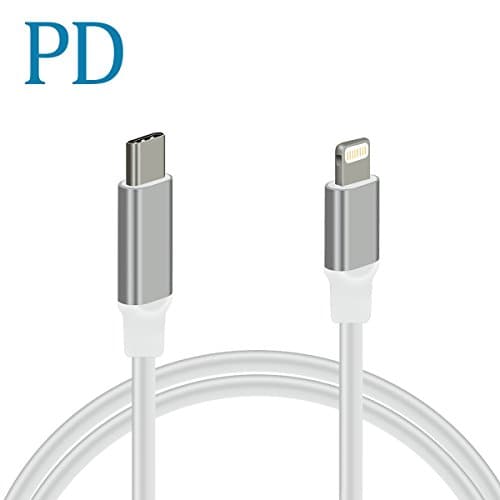 yinboti USB Type C to Lightning Cable with Power Delivery PD, Compatible Quick Charging, for iphone 8,X,8Plus - 3.3ft (1m).