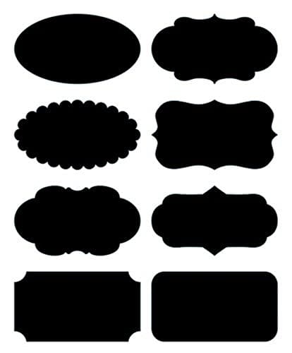 Native Spring Chalkboard Labels, Premium Waterproof Peel and Stick for Jars, Pantries, Craft Rooms Black