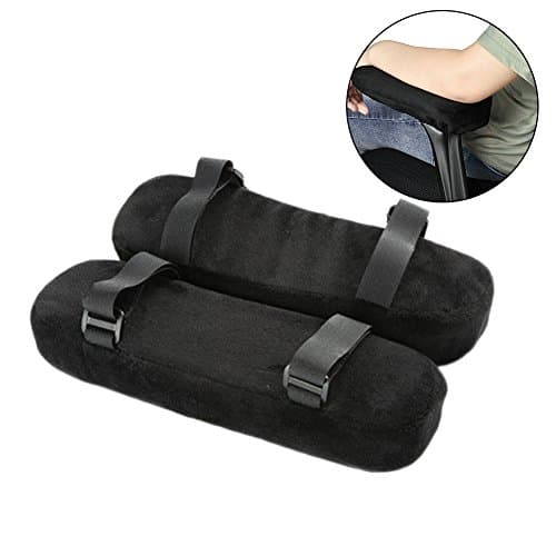 Kesset Chair Armrest Pad Ergonomic Memory Foam Elbow Pillow Chair Armrest Pad, 1 Pair