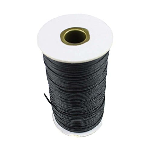 2mm Waxed Jewellery Making Cord 100 Metre Reel (Black)