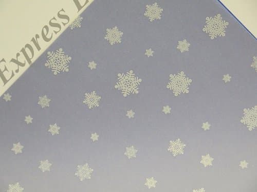Vellum Printed Patterned Sheets 10 x 100gsm A4 19 Designs to Choose Cardmaking (White Snowflakes AM519)