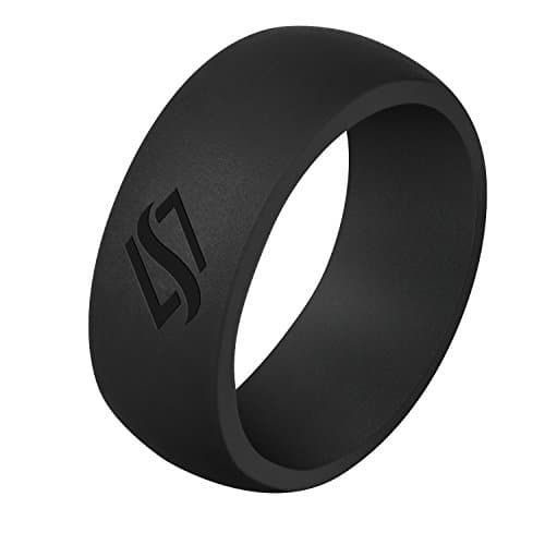 Jopee Silicone Ring for Men and Women, Alternative Rubber Wedding Bands Fit for Sports, Outdoors, at Home and Active Lifestyle