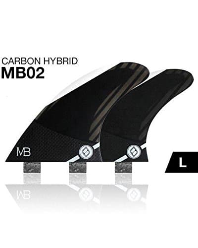 shapers carbon hybrid MB02 thruster fins dual tab