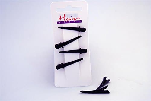 Hairworks Mini Concorde Hair Clips in Black - Pack of 4