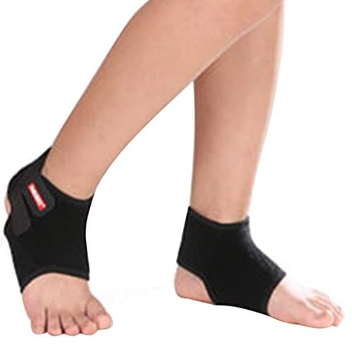 eYotto Girls Boys' Adjustable Ankle Foot Support Brace Stabilizer Strap, Breathable Kid's Ankle Protector for Sprains Plantar Fasciitis Achilles Tendonitis Playing Running Sports