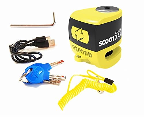 BMW K1200R Oxford SCOOT XA5 Alarm Disc Lock Security Motorcycle Yellow LK287