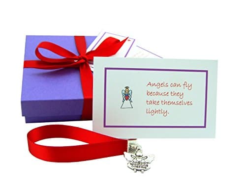 Angel Blessings - A Handmade Angel Gift To Bless Someone's Life! 52 Little Guardian Angel Quotes & Blessings Gift Boxed With Rose Petals, Lavender Buds, Chocolates Or A Beautiful Silver Alloy Angel Charm. Includes A Poem & Personalized Gift Tag – A Special Christmas Gift To Bring Peace, Joy & Blessings!