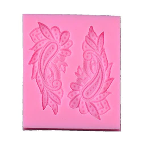 MISITE Peacock Feather Sugarcraft Silicone Sugar Resin Craft DIY Moulds Gum Paste Cake Decorating Fondant Mold #067