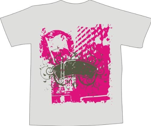 Black Dragon T-Shirt for men and women E420 with multicolored frontprint - artistic dead city