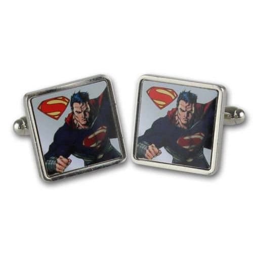 Superman Man Of Steel Flying Pose Cufflinks