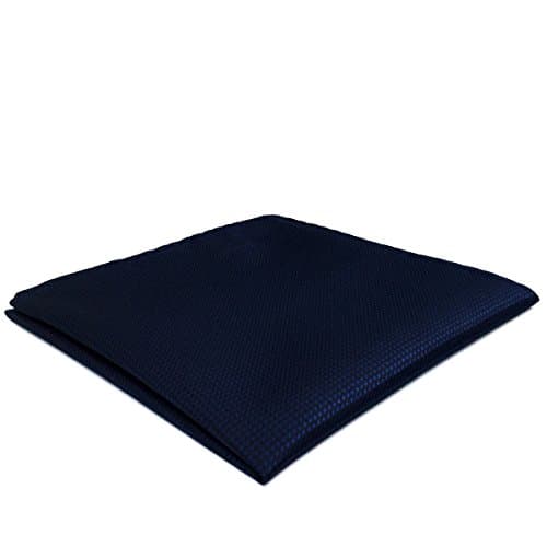 S&W SHLAX&WINGPocket Squares for Men Solid Color Blue Green Yellow XL for Wedding