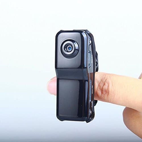 CCLOON Mini Portable Mini Portable Camera 2 Megapixel Indoor/Outdoor HD DV Hidden Spy Camera Video Recorder Security Support with Voice Controlling Move Micro DV (Black)
