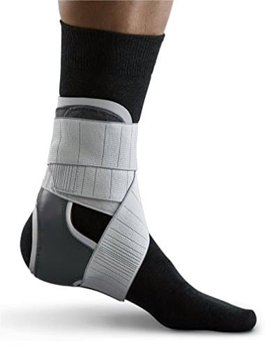 Push Braces med Aequi Flex Ankle Brace Provide Support, Right, Grey/White Size 1