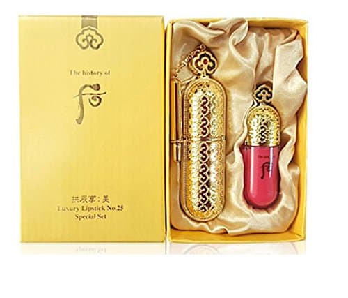 The history of Whoo Gongjinhyang : Mi Luxury Lipstick NO15 Rose + Lip Gloss mini