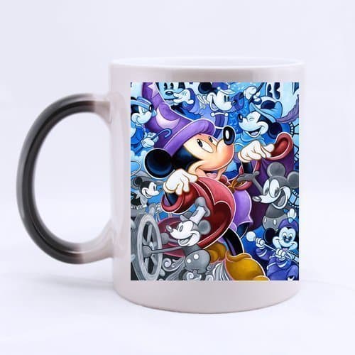2buymore Mug Mickey Mouse 11 OZ Morphing Mug Heat Sensitive Color Changing 100% Ceramic Coffee/Tea Cup Morphing Mugs by 2buymore