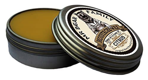 Mr Bear Family Moustache Wax (20ml/0.67oz) - Citrus Scent - Shipped from United Kingdom