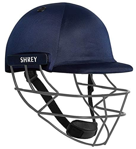 Shrey Performance Mild Steel Visor Cricket Helmet, Men's (Navy Blue)