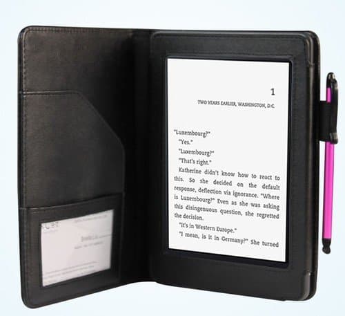NEW KINDLE PAPERWHITE Leather Case Cover with Magnetic flip Function For New Amazon Kindle Paperwhite 3G 6" / 3G + Wi-Fi (BLACK)