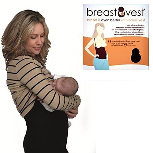 Breastvest Breast Vest Top Extra Small, Black (UK 8-10, EUR 36, US 4)