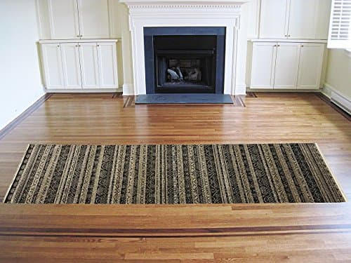Benissimo Soft Natural Dyed Turkish Wool Runner Area Rug Living &amp; Transitional Design Mat For Living Room And Kitchen Long Piles Soft Touches Area Rug 2.8X9.6 Ashen