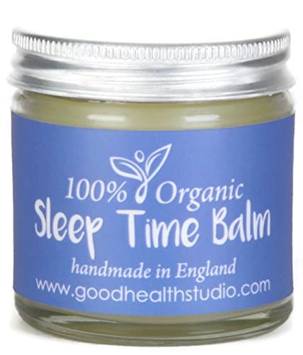 Sleep Time Balm 100% Organic, Natural Aid for Adults &amp; Children age 3+ Hand Blended by an Aromatherapist, 50g, Help to Sleep, Calming, Relaxing, Insomnia Remedy, Soothing, Rejuvenating - with Pure Aromatherapy Essential Oils - Roman Chamomile, Petitgrain, Ylang Ylang, NO chemicals, NO preservatives, NO petroleum, Salve, Cream