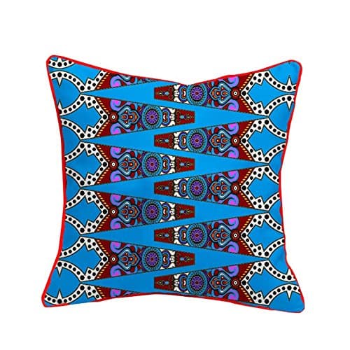 African Throw Pillows Home Decor Cushion Cover,Ethnic Print Style(18x18inch) WYS10 8