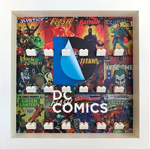 FRAMEPUNK DC Comics Display Frame compatible with LEGO® Minifigures (White)
