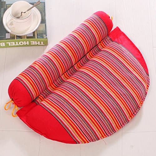 Znzbzt Fall of pillow snoring adults to repair cervical spine to help sleep easy-to-cure 打 pillows, red 荞 wheat pillows - half-round red