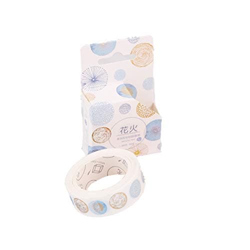 Joh05 1.5cm*5m 1 Roll Cartoon Washi Tape, Scrapbook Decorative Paper Masking Adhesive Tape for DIY Craft