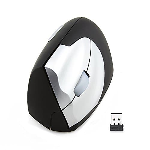 Wireless Vertical Mouse,BOOMER VIVI 2.4G Wireless Vertical Ergonomic Optical Mice, Adjustable Sensitivity 800/1200/1600DPI,Automatic Sleep Function for PC, Laptop, Computer,Macbook