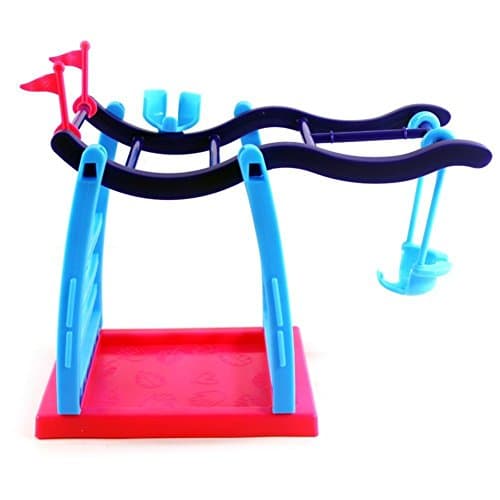 For Fingerlings Baby Monkey Swing Entertaint Platform Monkey Bar Playground Stent Kids Toy Gbell (Multicolor)