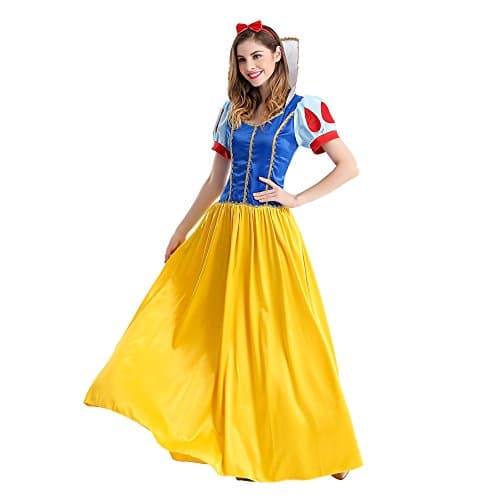Halloween Costume Snow White Devon Q Rebel Elegant Cute Adult Cosplay Dress Christmas Ball (Small)