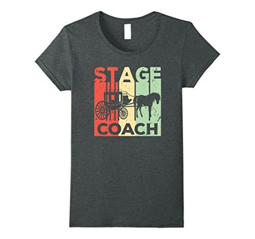 Womens Stage Coach Vintage T Shirt XL Dark Heather