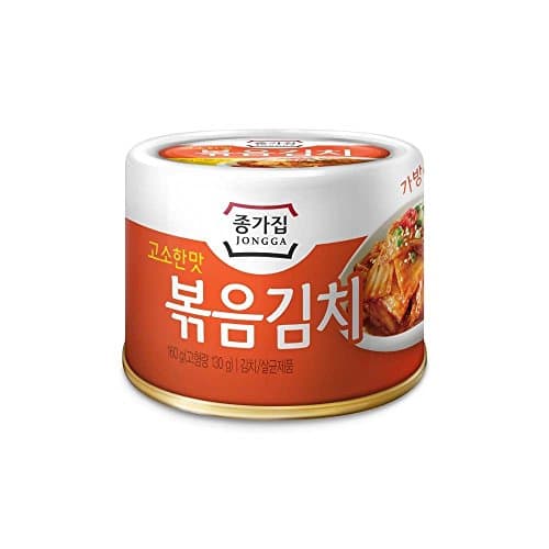 [JONGGA] Cabbage Fried Kimchi Can 5.64oz(160g)/Canned Kimchi/Korean Spicy Food (12)