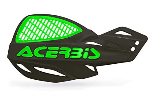 Acerbis - 2072671043 - Black/Green Vented Uniko Handguards