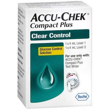 Accu-Chek Compact Plus Glucose Control Solution - 1 EA, Pack of 2