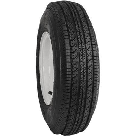 Tow-Master 4.80-12 6 Ply Tire and 12" 4 Lug White Spoke Wheel