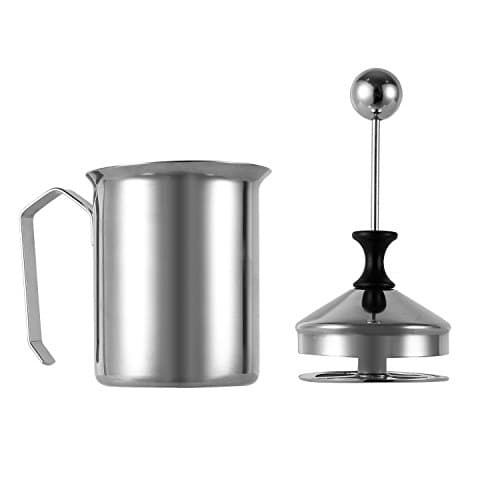 KLIX Milk Creamer Frother Double Mesh Foamer for Cappuccinos and Coffee 400ML