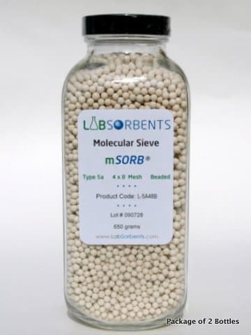 Molecular Sieve mSORB 5A 4x8 Mesh Bead 2-pack
