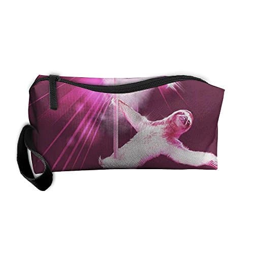 Portable Durable Waterproof Travel Bag Sexy Funny Pole Dancing Stripper Sloth Home Makeup Toiletry Cosmetic Pencil Medicine Bag