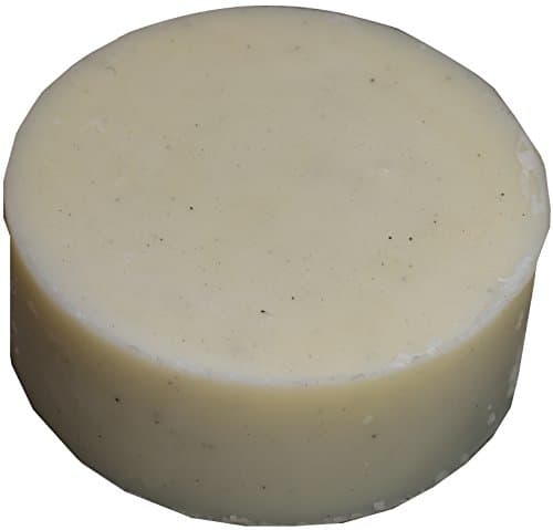 Organic Vegan Shaving Soap with Vetiver and Eucalyptus, 2.65 Ounces with Tin Container, Hand Made in France