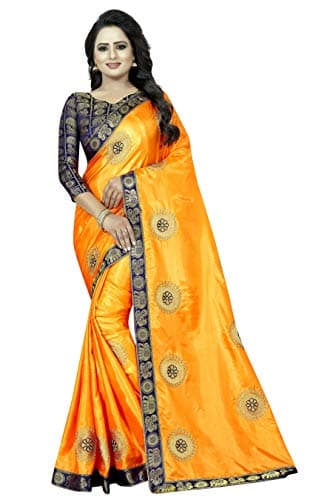 Women's Jacquard Cotton Silk Saree With Blouse Piece