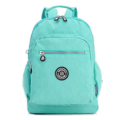 New Color Women's Backpack Waterproof Nylon wash Cloth Backpack Shoulder Bag Female Backpack Green
