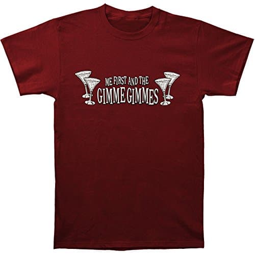 Me First And The Gimme Gimmes Men's Delicious T-shirt Medium Burgundy