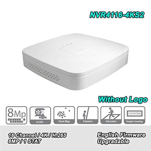 Original English NVR4116-4KS2 16 Channel Smart 1U 4K&H.265 Lite Network Video Recorder Without Logo